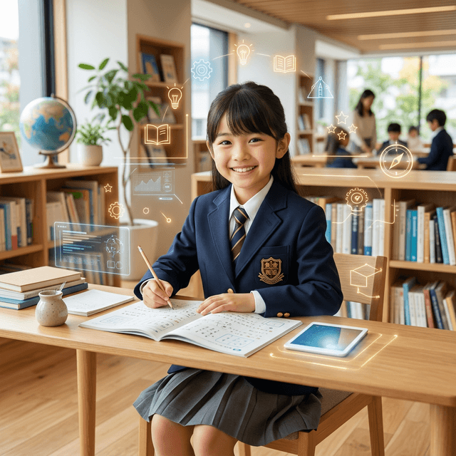 学校説明会に向かう前に比較観点を整理する保護者のイメージ